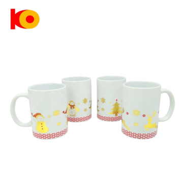 14 oz NUEVO AL MANTENO NUEVO Diseño navideño Cerámico Cerámico Cerámico Caza Copa de leche Taza de regalos de regalos